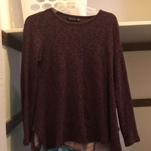 Feather long sleeve sweater material